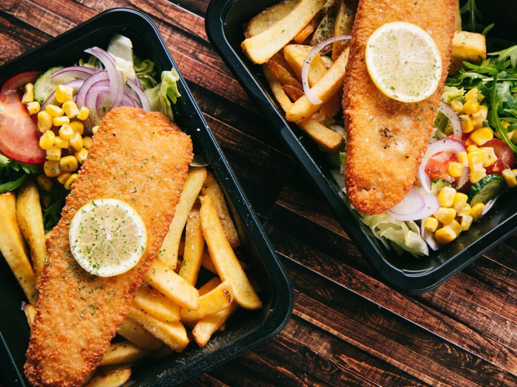 Fish & chips s hranolkami a šalátom
